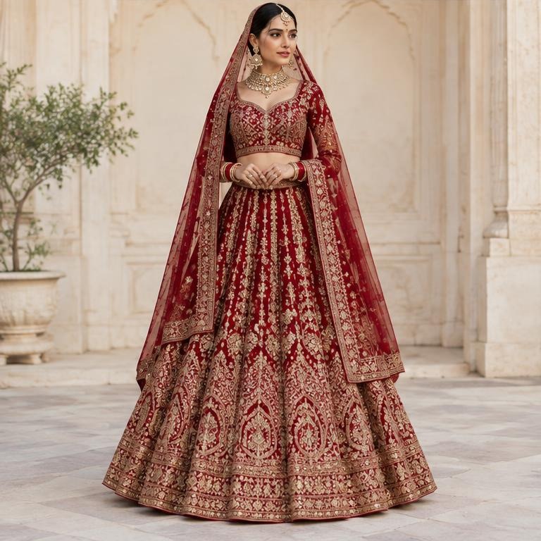 Temporary AI-generated editorial for Lehengas